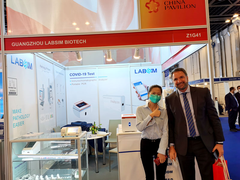 【展(zhan)會迴顧】藍(lan)勃生物精綵亮(liang)相(xiang)2022 MEDLAB Middle East